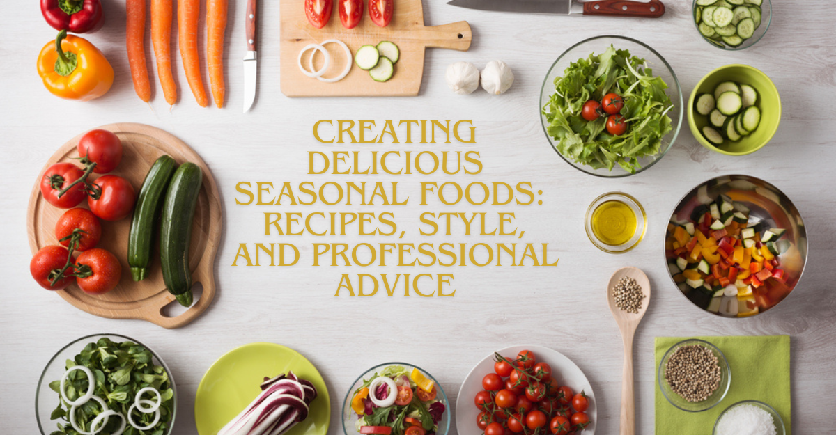 Creating Delicious Seasonal Foods: Recipes, Style, and Professional Advice